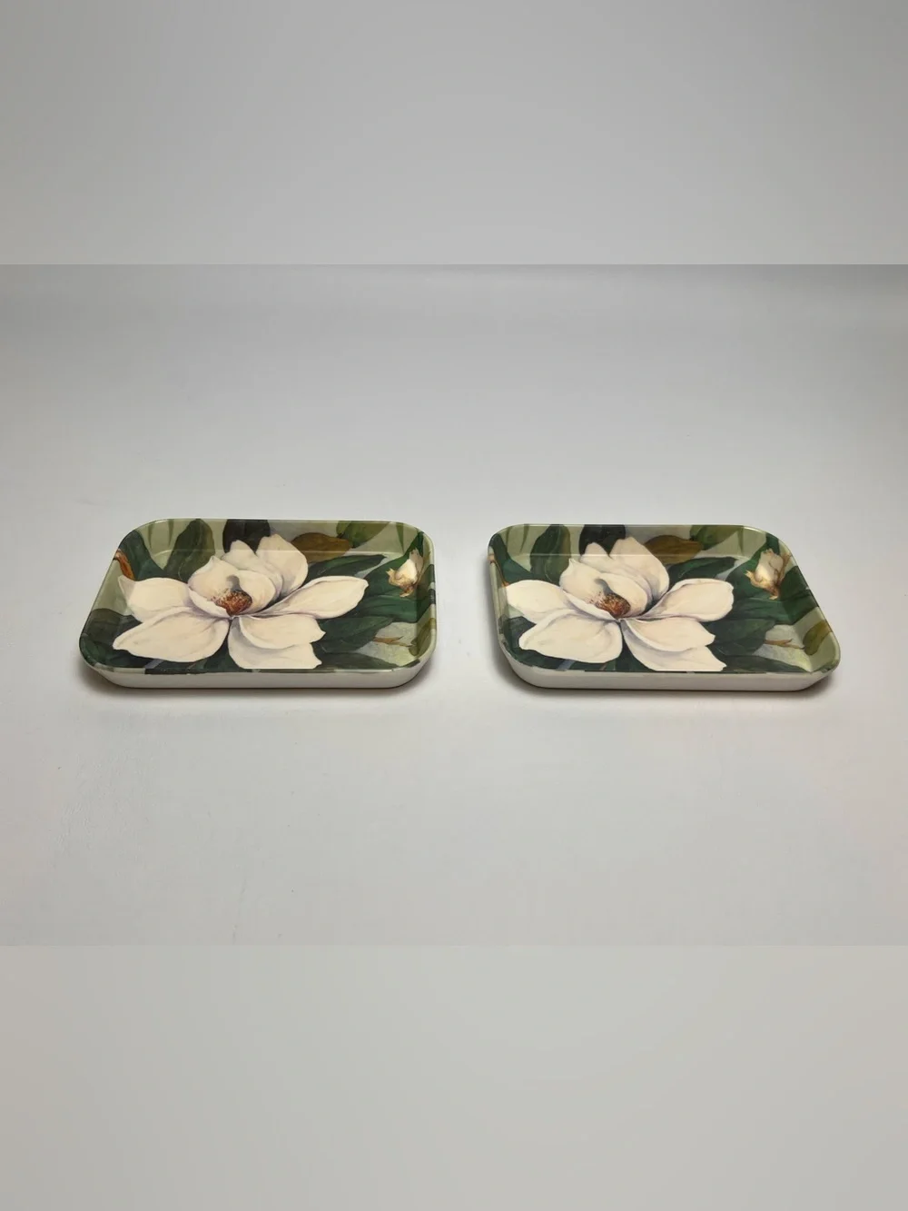 Vintage Set of 2 Italy R2S Monza Melplus Melanine Trinket Snack Trays